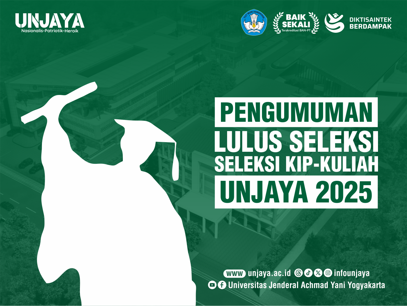 Pengumuman Kelulusan KIP Kuliah UNJAYA Tahun 2025
